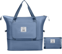 SRZ Travel Duffle Bag, Expandable Travel Bag for Women, Lightweight, Waterproof Luggage Bag with Pocket ( 55W x 45H x 20D - BLUEISH GREY )