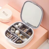 SRZ Small Jewellery Organiser Box with Mirror