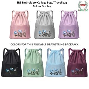 SRZ Embroidery College Bag COLOR DISPLAY