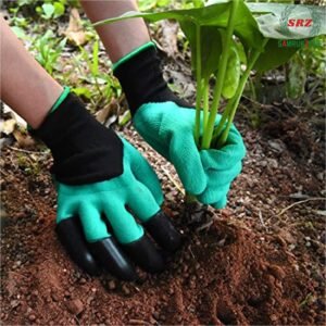 SRZ Samrukzone Claw Gardening Gloves with Right Hand Fingertips ABS Claws for Digging and Gardening ( 1 PAIR )