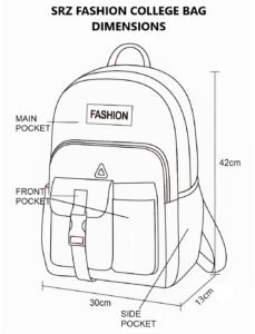 SRZ SAMRUKZONE FASHION IMPORTED College Bag for girls, School bag, Casual Daypack, Backpack, Travel bag