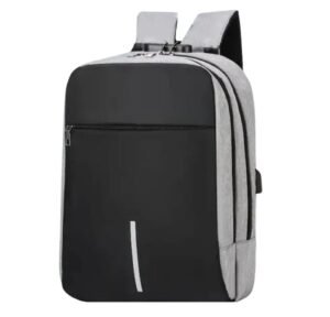 SRZ Laptop Bag, Ergonomic Shape, Reflector Strip, USB Port, Security Lock (Size 46 x 36 x 20 cm)